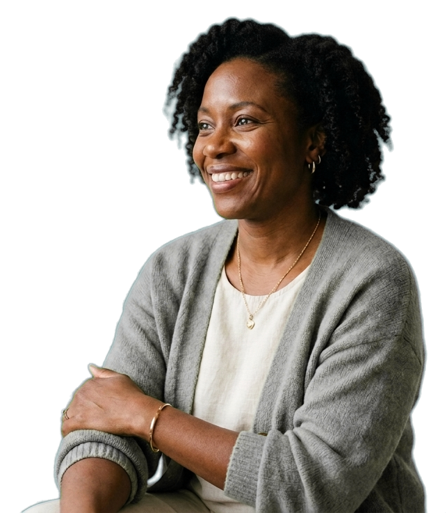 A warm, reassuring ThrivSphere wellbeing practitioner